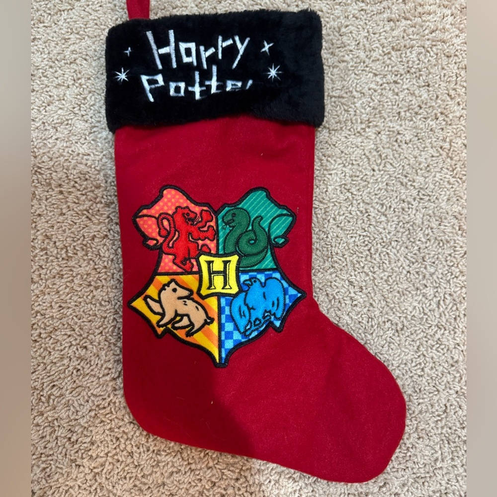 Warner Bros. Red and Black Harry Potter Stocking